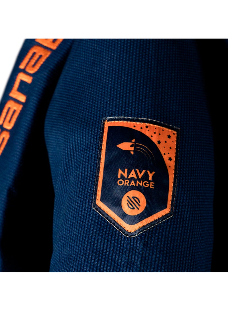 سنابول بدلة جيو جيتسو للأطفال Future Legends – جودة عالية مع حزام أبيض مجاني – أزرق/برتقالي، K1 - Image 2