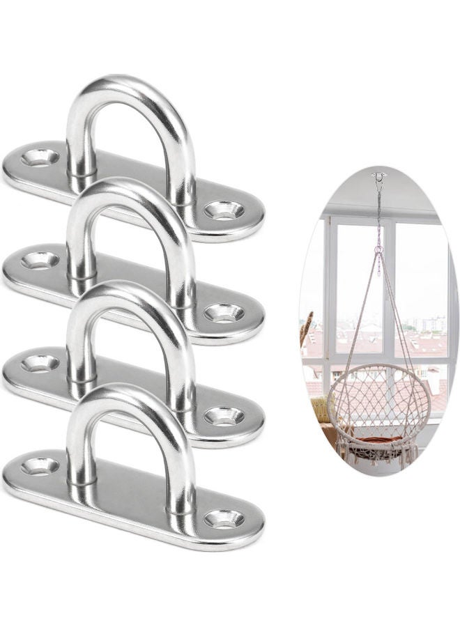 نيبمينينت طقم مكون من 4 خطافات متعددة الوظائف تُثبّت على الحائط أو في السقف لتعليق الكرسي وأرجوحة اليوغا القماشية وكيس الملاكمة وحبال التدريب طراز 304-M8 9.5 x 2 9.5سم - Image 3