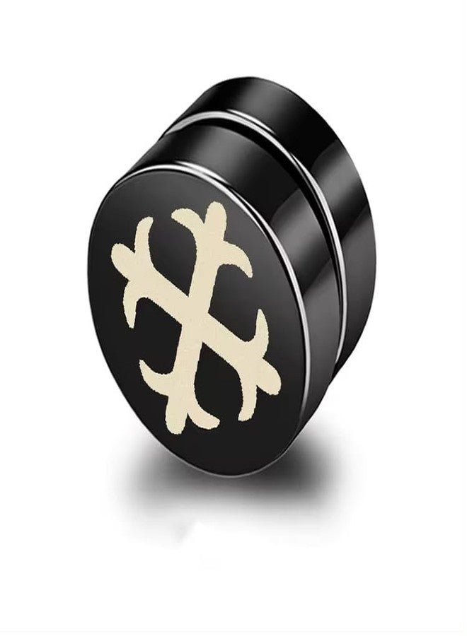 THE MEN THING GLINT CROSS - Magnetic Non-Piercing Pure Titanium Steel Studs Earrings for Men & Boys