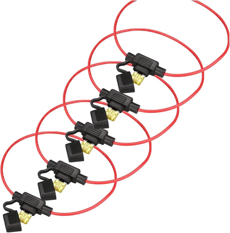 5Pcs Auto Car Blade ATM Mini Fuse 30A 12V Waterproof Holder Case Motor Tap - Image 1