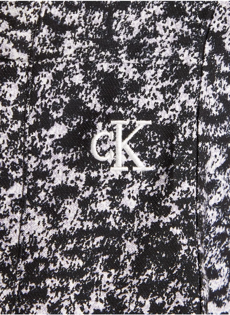 Calvin Klein Jeans Button Detail Printed Dress