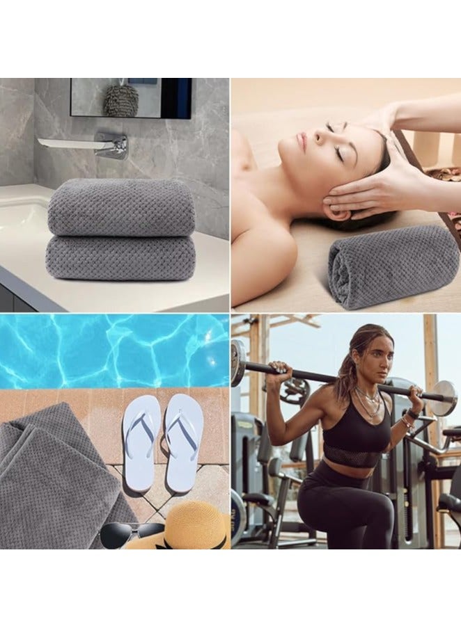تجفيف سريع منشفة حمام ناعمة ، مناشف للحمام ناعمة وخفيفة المواد 70 * 140 سم - Image 2