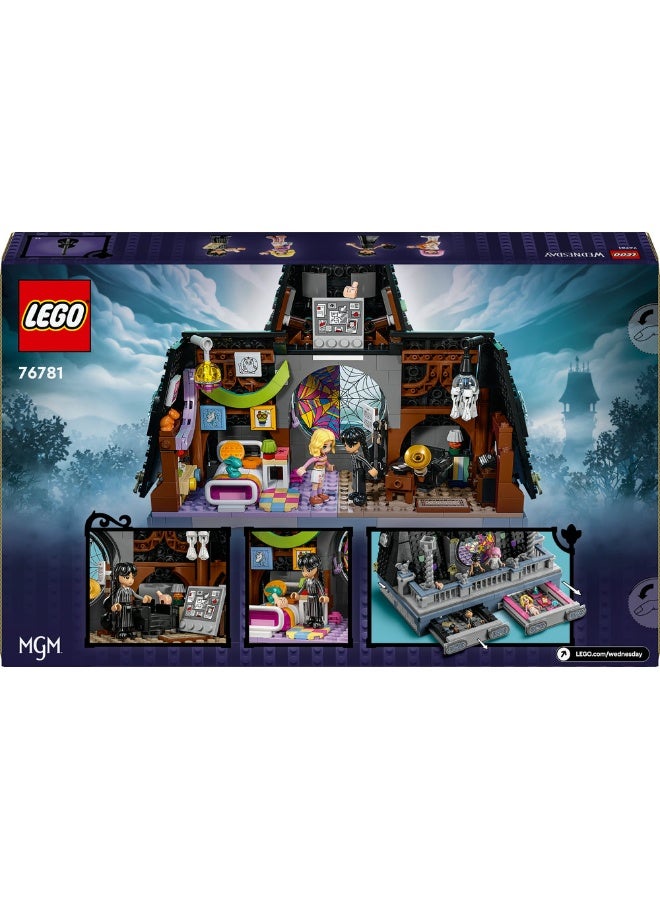 ليغو غرفة مسكن وينزداي وإينيد من LEGO® Wednesday، هدية أكاديمية نيفرمور، 4 شخصيات دمى صغيرة 76781 - Image 5