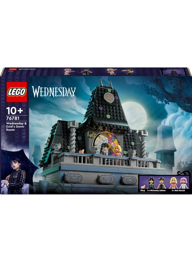 ليغو غرفة مسكن وينزداي وإينيد من LEGO® Wednesday، هدية أكاديمية نيفرمور، 4 شخصيات دمى صغيرة 76781 - Image 2