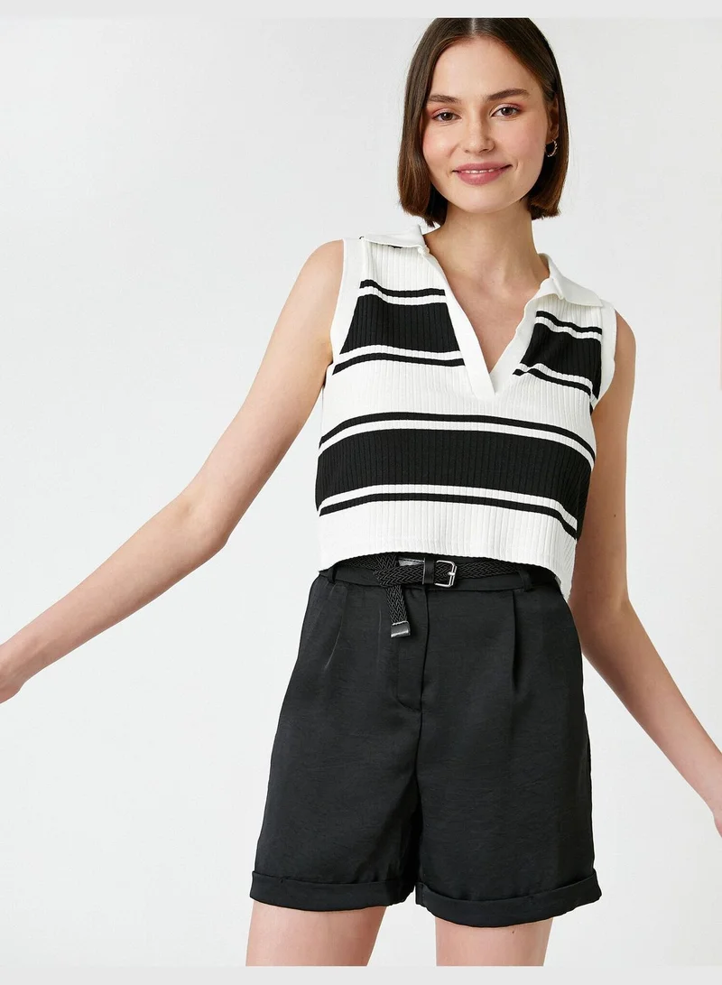 KOTON Belted Pocket Short