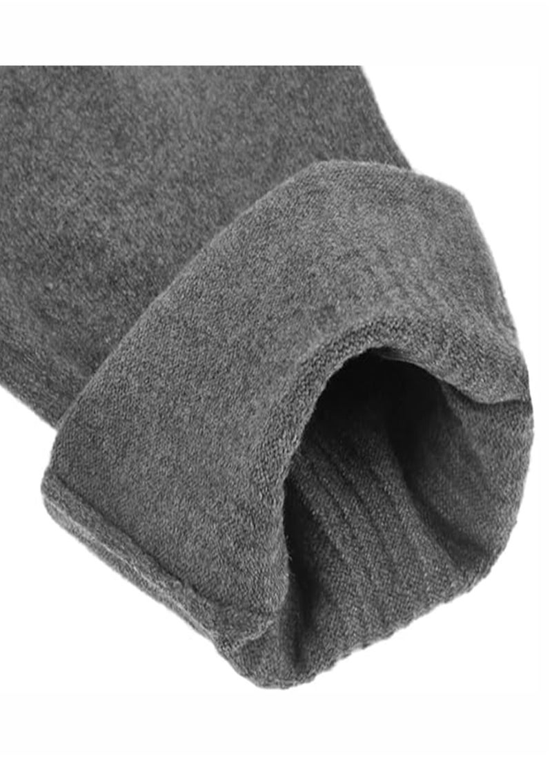 JOGAMS - 1 Pair Cashmere Knee Braces Thermal Wool Leg Warmers for Cycling Skiing Running Thick Winter Knee Pads - Image 1