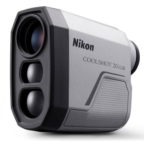 Nikon COOLSHOT 20i GIII Golf Laser Rangefinder - 6x20 Optics, 800-Yard Range, Rainproof Design, Lightweight, Compact Rangefinder with Slope Compensation, Locked On Quake - Image 1