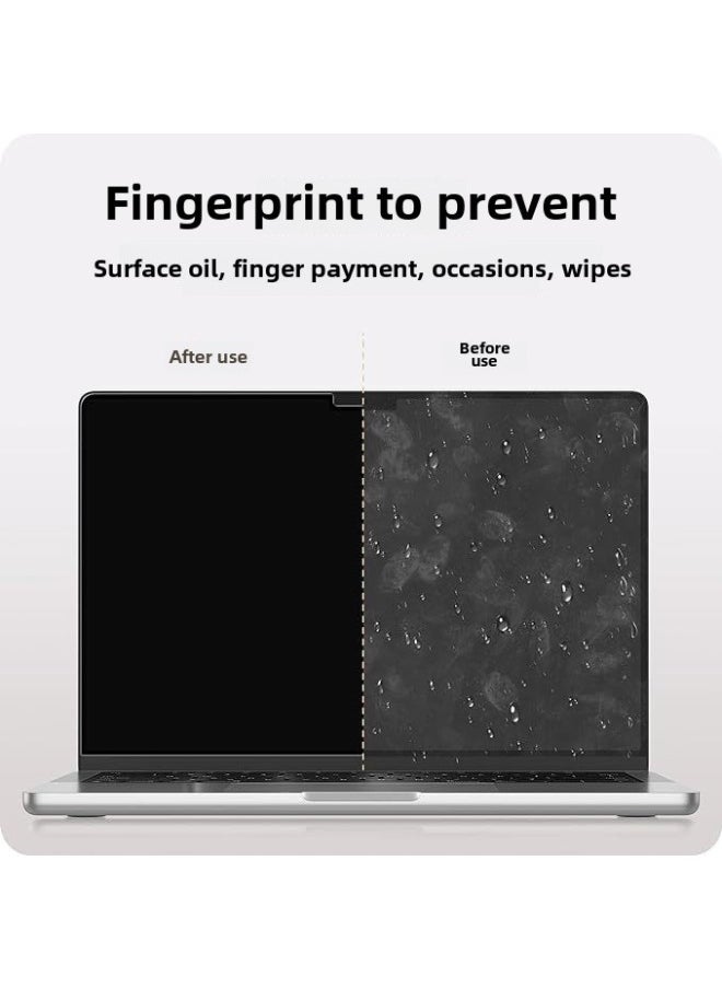 For The Computer Mac Notebook Anti-peep Film MacBook Pro/air13 Inch Detachable Magnetic Suction Paste-free-Color:Upper Magnetic Lower Frame Glue Privacy Film + Storage Clip-Dimensions:Macbook Pro 12 Inch -277*180mm