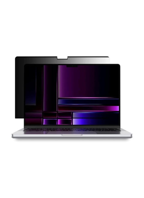 For The Computer Mac Notebook Anti-peep Film MacBook Pro/air13 Inch Detachable Magnetic Suction Paste-free-Color:Upper Magnetic Lower Frame Glue Privacy Film + Storage Clip-Dimensions:Macbook Pro 12 Inch -277*180mm