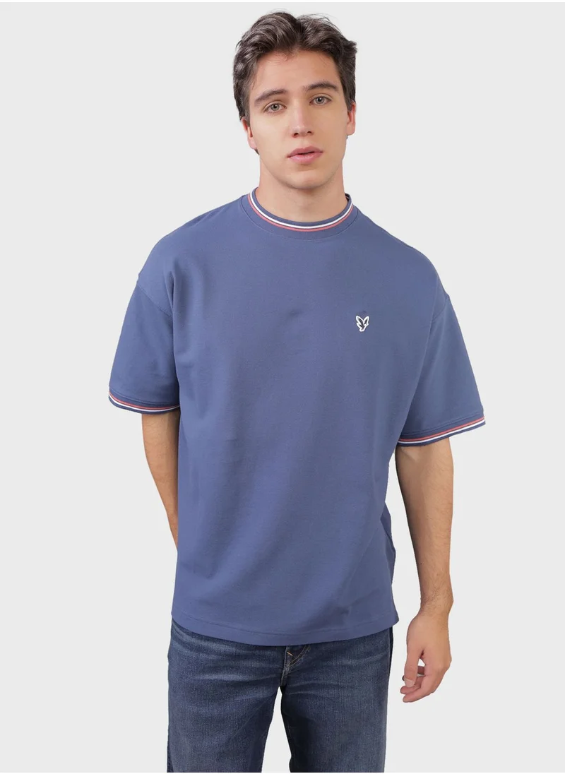American Eagle Crew Neck Logo Detail T-Shirt