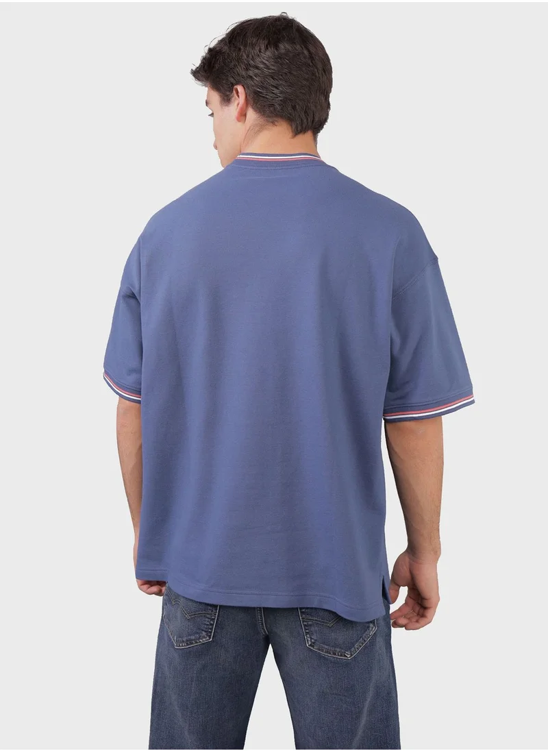 American Eagle Crew Neck Logo Detail T-Shirt