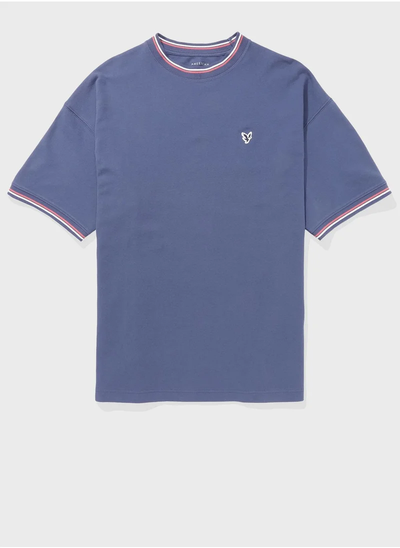 American Eagle Crew Neck Logo Detail T-Shirt