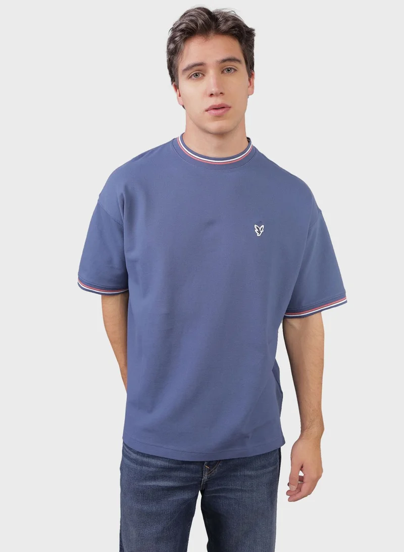 امريكان ايجل Crew Neck Logo Detail T-Shirt