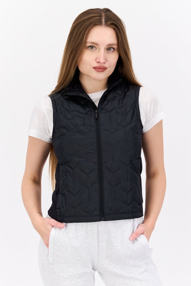 Brooks Women Sportswear Fit Sleeveless Running Vest Jackets, Black - Image 1