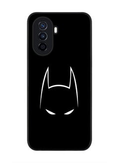 Stylizedd Rugged Black edge case for Huawei Nova Y70  Slim fit Soft Case Flexible Rubber Edges Anti Drop TPU Gel Thin Cover - Sneaky Bat  - Image 1
