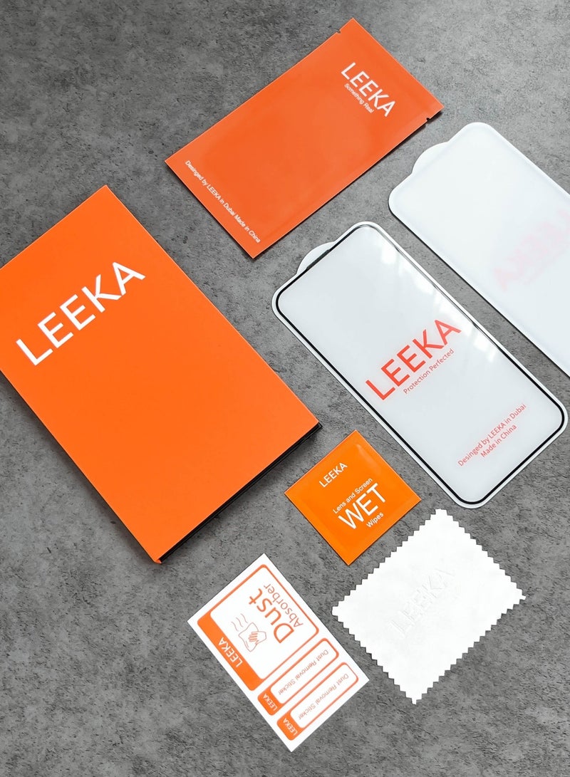 LEEKA iPhone 13 Pro Max Screen Protector with HD view Bubble Free, Anti-Drop and Anti-scratch Ultra Clear full screen anti finger print protection with free Easy Installation kit and wipes tempered glass - Image 5