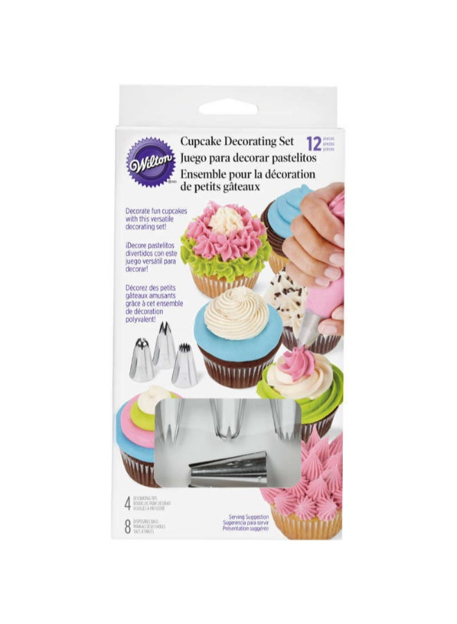 Wilton مجموعة تزيين الكب كيك من ويلتون مع أطراف تزيين وكيس تزيين - Image 3