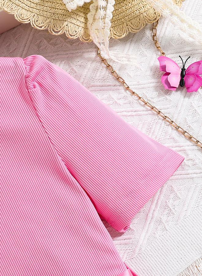 تايك تو فستان بطبعة فراشة مع تفاصيل فيونكة - Image 4