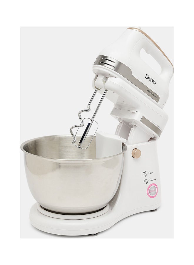 ديسيني عجان دوار مع حامل ووعاء 5 L 650 W DK909white أبيض/فضي - Image 1