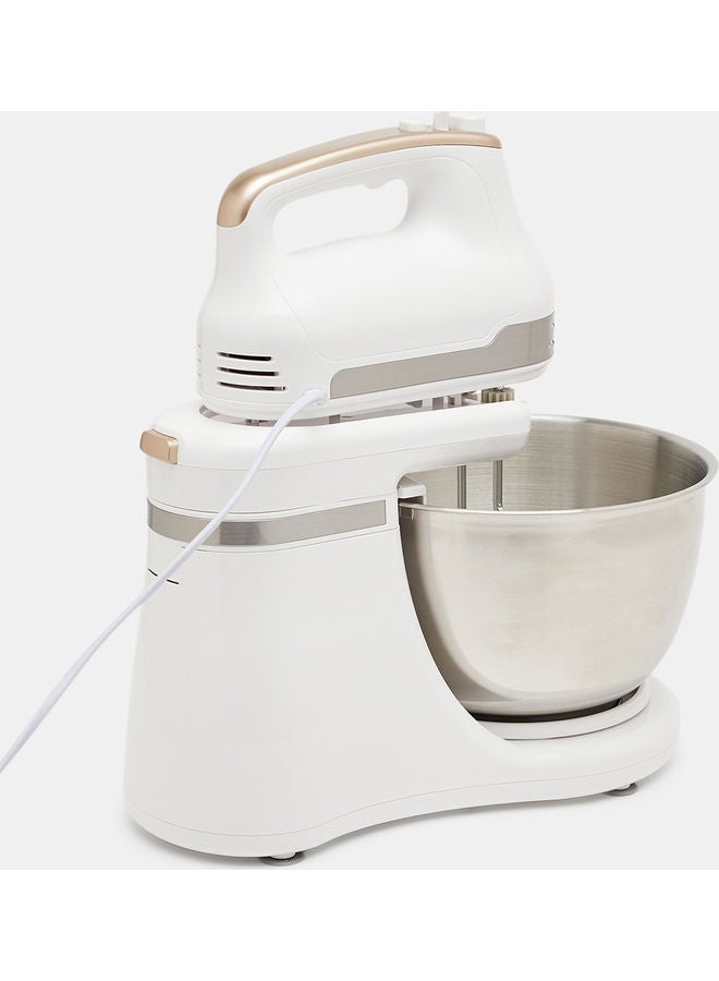 ديسيني عجان دوار مع حامل ووعاء 5 L 650 W DK909white أبيض/فضي - Image 3