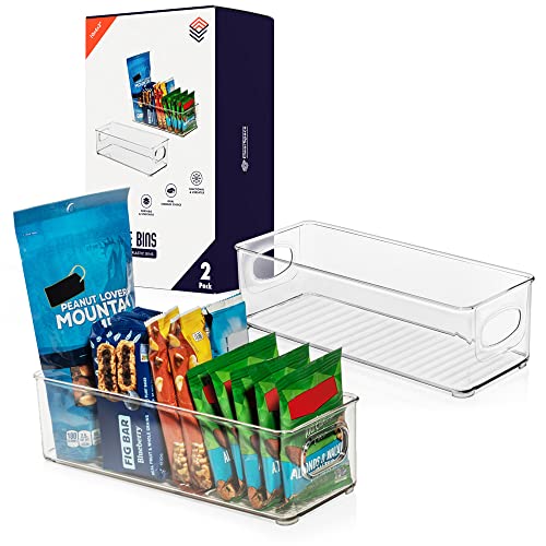 CLEARSPACE Plastic Pantry Organization and Food Storage Bin – Great Kitchen Fridge Organizer Bins, 2 Pack - Image 1