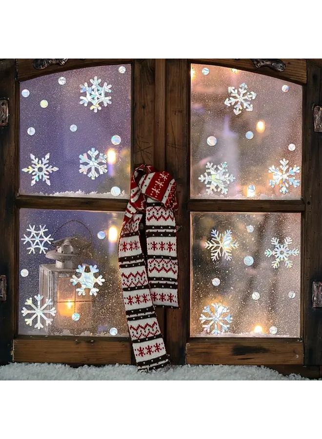 LSK108 Reusable Static Cling Window Film Snowflake Dot Stickers Frosted Privacy Decals For Glass Doors Mirrors - Image 1