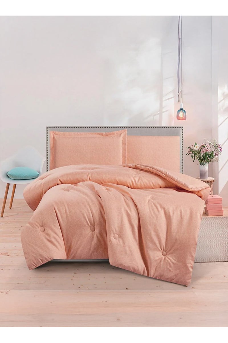 ميلين طقم مفرش سرير صيفي مفرد ونص - 4 قطع - يناسب سرير بمقاس 200x120 - ليتون -برتقالي - Image 1