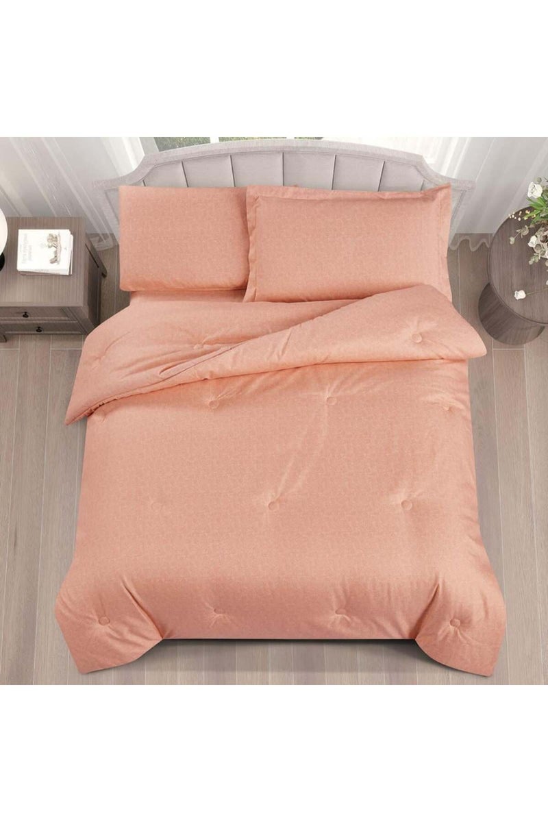 ميلين طقم مفرش سرير صيفي مفرد ونص - 4 قطع - يناسب سرير بمقاس 200x120 - ليتون -برتقالي - Image 2
