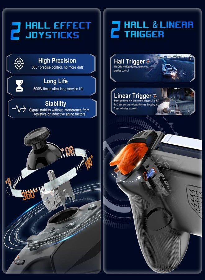 arVin USB C Mobile Gaming Controller for iPhone 17/16/15 Series & Android (Typc-C) Remote Player Gamepad with Hall Joysticks/Hall Trigger/3.5mm Audio Jack/APP Customized Keys/Cloud Gaming/Remote Play - Image 5