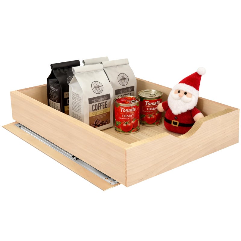 Mobirex Pull Out Drawers for Cabinet 27" W x 23" D x 4.5" H Wood Slide Out Organizer and Storage Kitchen Cabinet Drawers Slide Out Shelves Pull Out Shelves in Kitchen Pantry Bathroom with Soft Close - Image 1