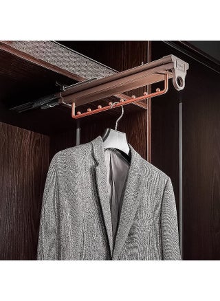 VOLO Plastic Soft Close Pull-Out Trouser Rack Wardrobe Built-In Telescopic Slide Rail Top-Mounted Household Hanging Pants Multi-Functional Storage Trousers Rack Accessories (Size : 45.5Cm), 1 Pieces - pzsku/Z35831F3A403B7E74CD01Z/45/_/1737805982/55b3d66c-57c2-46f2-8b9b-a1d4f089daf8