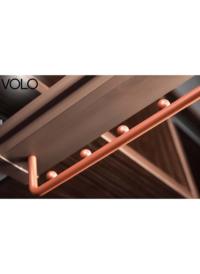 Volo VOLO Plastic Soft Close Pull-Out Trouser Rack Wardrobe Built-In Telescopic Slide Rail Top-Mounted Household Hanging Pants Multi-Functional Storage Trousers Rack Accessories (Size : 45.5Cm), 1 Pieces  - Image 5