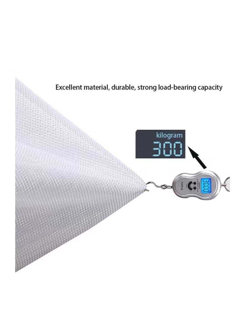 Gonice Baby Safety Stair Railing Net Children's Outdoor Balcony Fence Protection Mesh No Drilling For Dog Cat Window 300x78cm White - Image 5