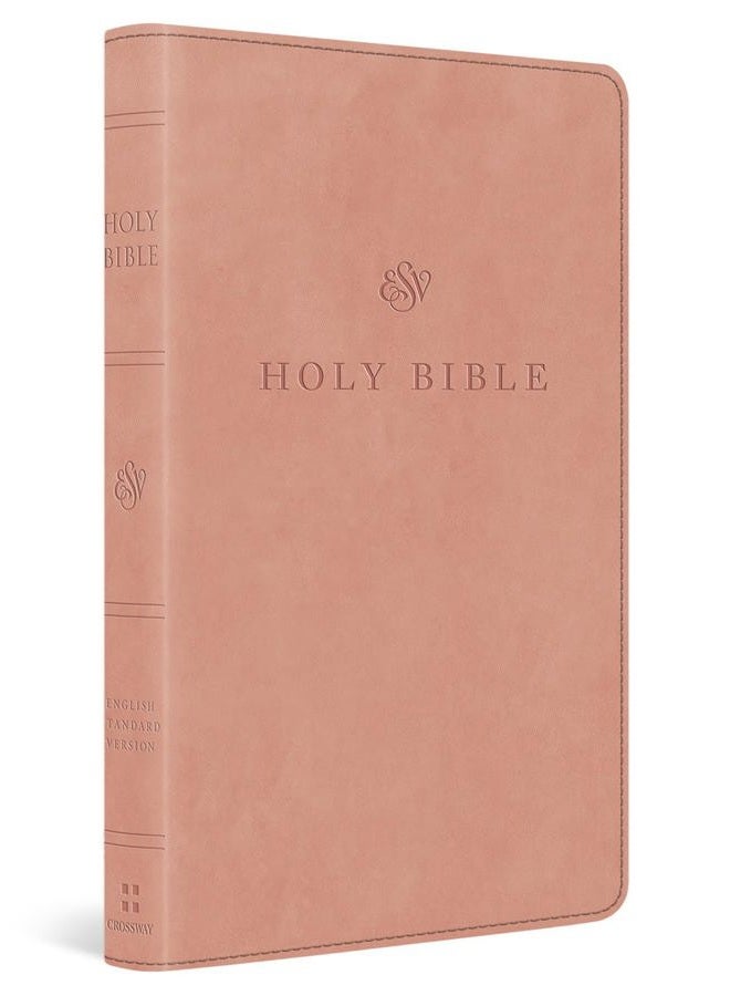 Crossway الكتاب المقدس للكنيسة ESV المتميز، طباعة كبيرة، حروف حمراء (تروتون، وردي بلش) - Image 1