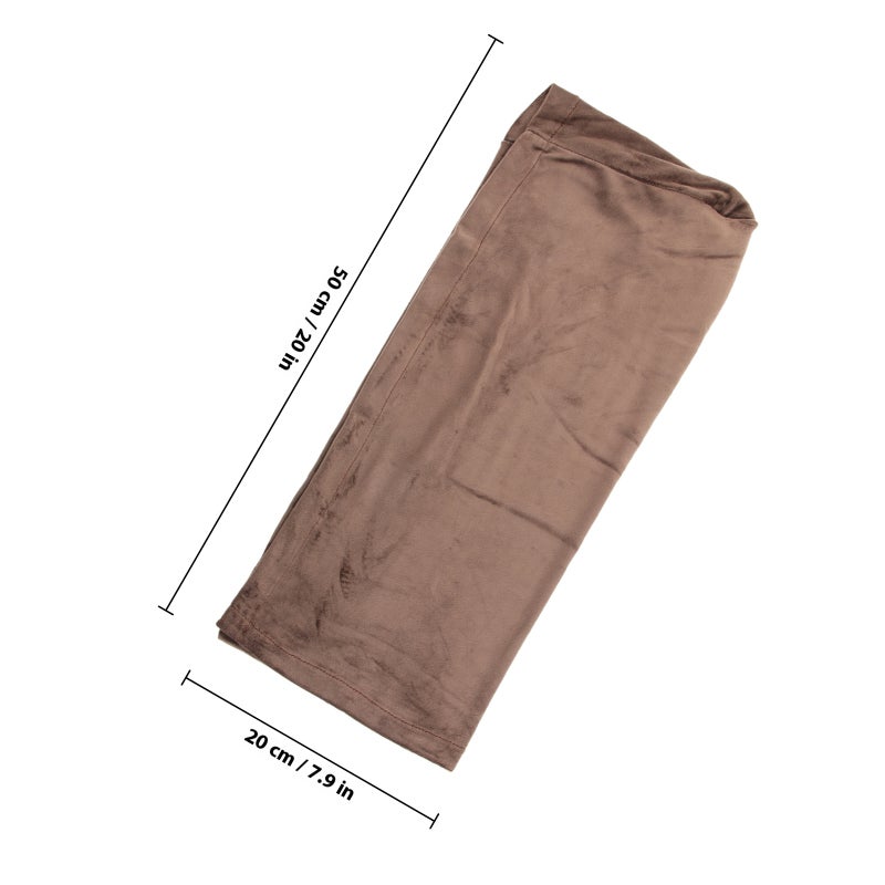 2Pcs Universal Sofa Armrest Cover Elastic Armrest Protector Color Armrest Protective Cloth Khaki - Image 2