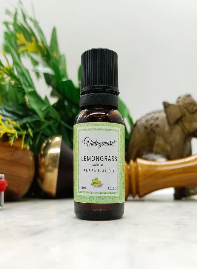 Vintageware Lemongrass Essential Oil 100% Undiluted Pure And Natural Therapeutic Grade For Skin, Hair Care, Insect Repellant And Aromatherapy - 15Ml - Image 5