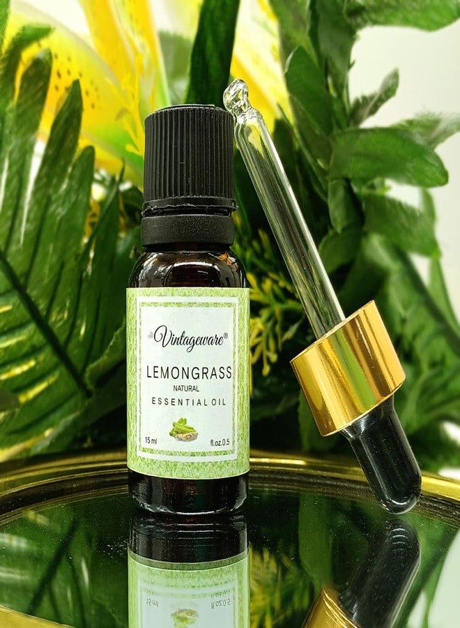 Vintageware Lemongrass Essential Oil 100% Undiluted Pure And Natural Therapeutic Grade For Skin, Hair Care, Insect Repellant And Aromatherapy - 15Ml - Image 4