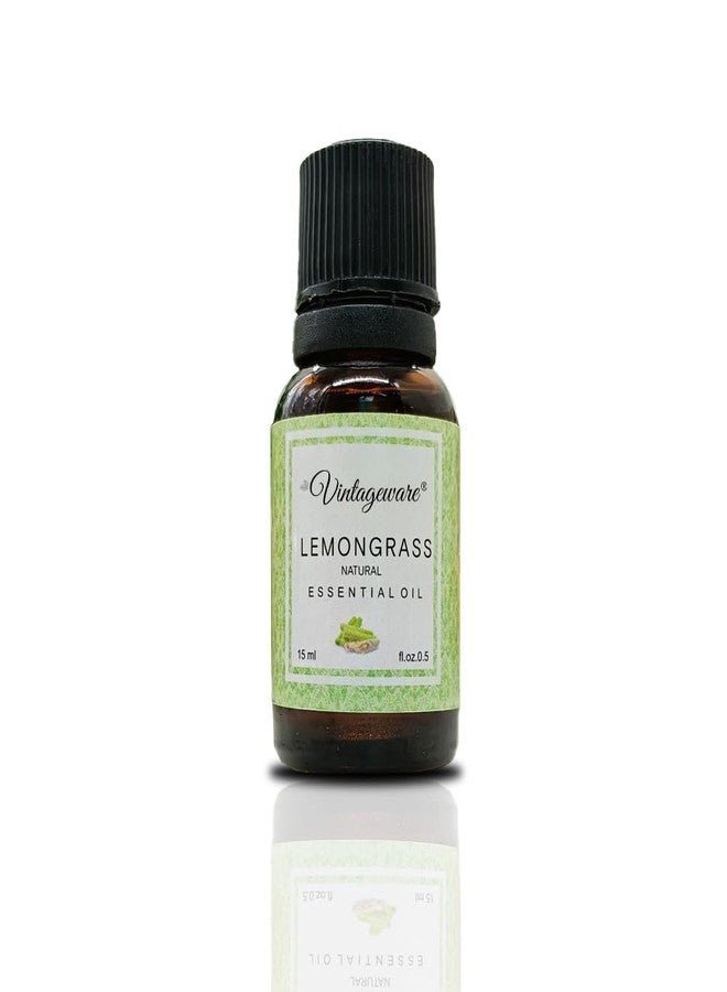 Vintageware Lemongrass Essential Oil 100% Undiluted Pure And Natural Therapeutic Grade For Skin, Hair Care, Insect Repellant And Aromatherapy - 15Ml - Image 3