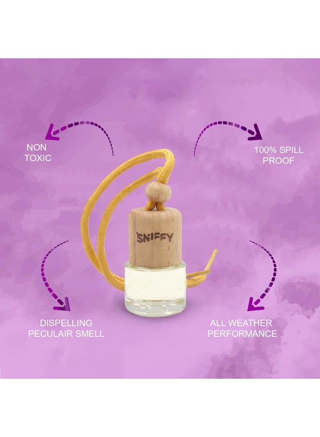 Sniffy Vanilla Hanging Car Air Freshener Bottle Long Lasting Organic Fragrance Oil Diffuser for Car Rear View Mirror, Home, Bedroom, Office - Image 5