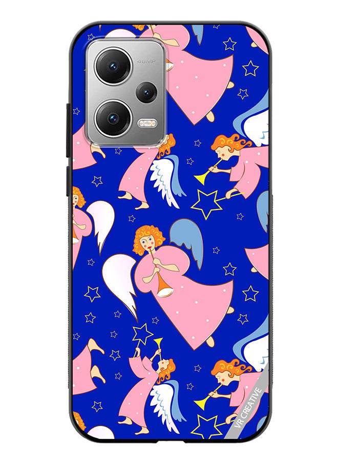 VR CREATIVE Protective Case Cover For Xiaomi Redmi Note 12 Christmas Angels With Flutes Design Multicolour - Image 1
