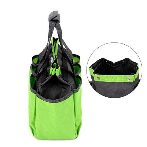 WORKPRO Garden Tool Bag, 8 Pockets Gardening Bag, Heavy Duty Oxford Garden Tote Caddy (Tools NOT Included), 12" x 12" x 6" - Image 4