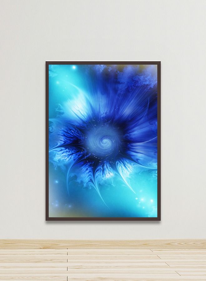 Marktna Canvas Wall Art For Wall Decoration, Abstract Design, With A Hollow Brown Frame, Size (120x80),One Piece - Image 1