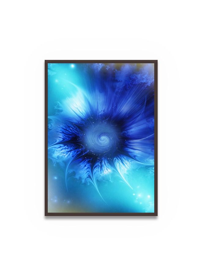 Marktna Canvas Wall Art For Wall Decoration, Abstract Design, With A Hollow Brown Frame, Size (120x80),One Piece - Image 2