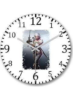 Print Shop Ciri The Witcher Wall Clock Curved Real Glass