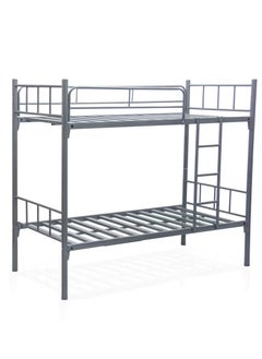 Galaxy Design Galaxy Design Metal Steel Bunk Bed with Medical Mattress 10cm, GDF-115 Grey  - Image 2