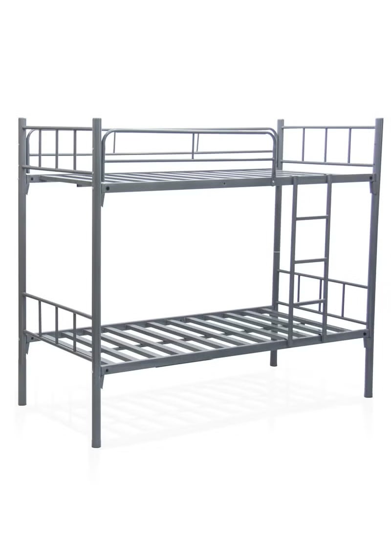 Galaxy Design Galaxy Design Metal Steel Bunk Bed with Medical Mattress 10cm, GDF-115 Grey  - Image 2