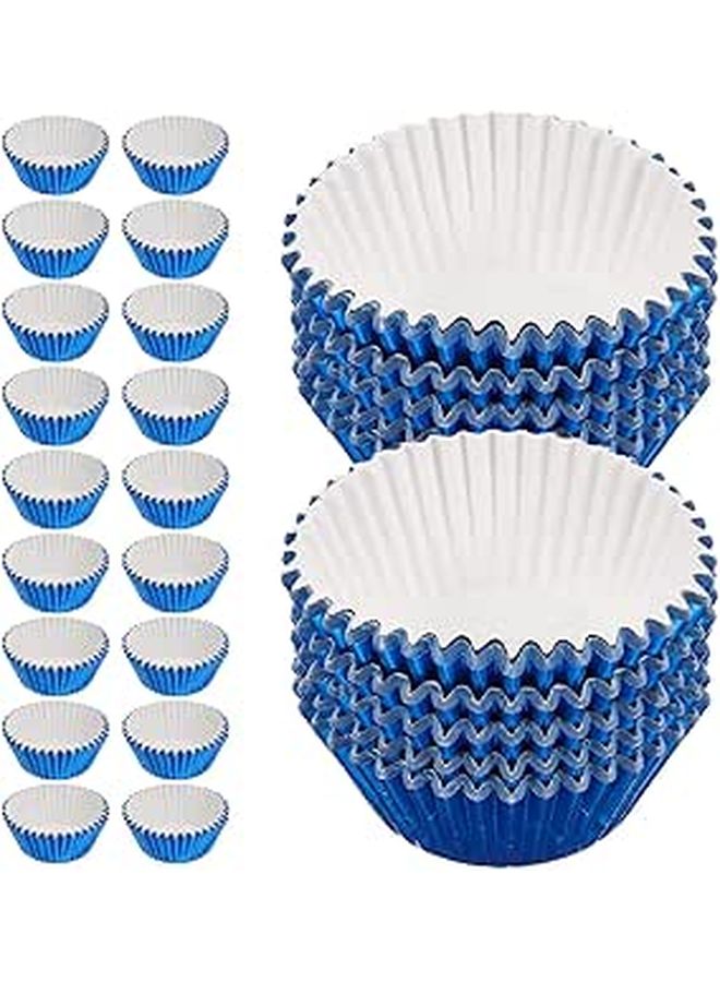 Thickened Blue Greaseproof Cupcake Liners 100pcs Muffin Baking Cups for Birthday Party Home Baking - Image 1
