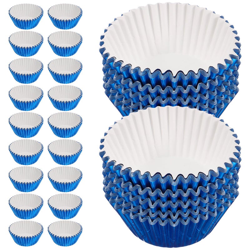 Thickened Blue Greaseproof Cupcake Liners 100pcs Muffin Baking Cups for Birthday Party Home Baking - Image 2