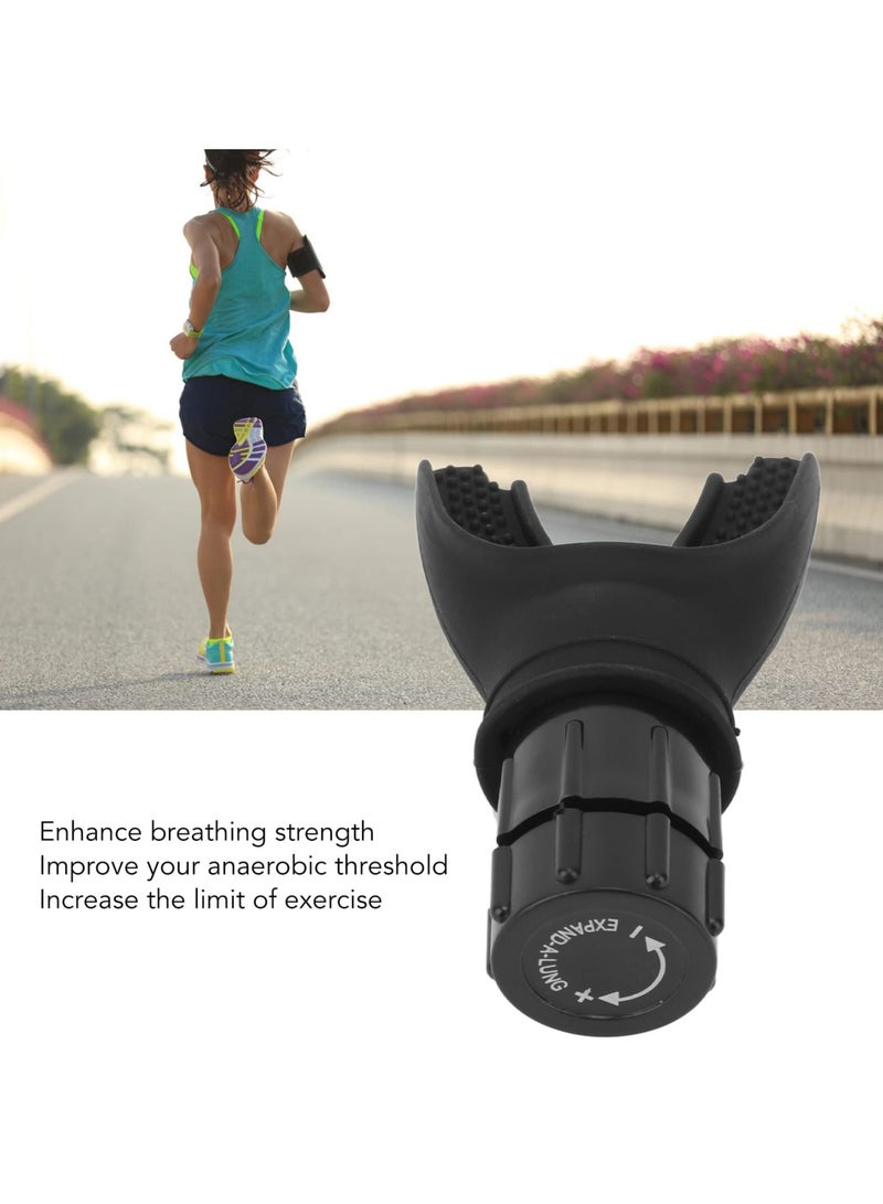 جهاز تمارين التنفس لقياس السعة التنفسية – مدرب عضلات التنفس القابل للتعديل لزيادة سعة الرئتين وقوة البطن، جهاز تمارين لتحسين صحة الجهاز التنفسي - Image 1