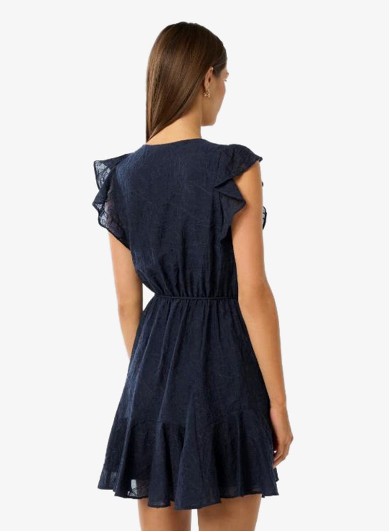 forever new Maxine Tie Waist Flutter Sleeve Mini Dress - Image 2